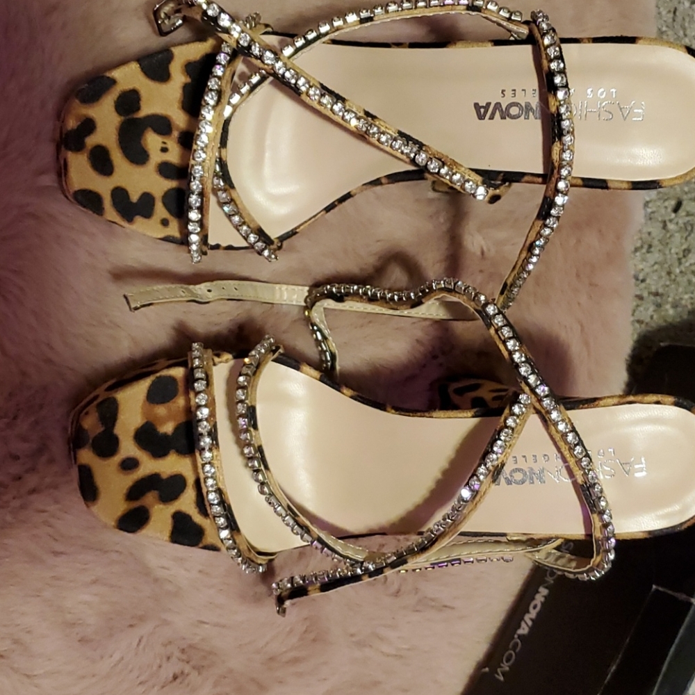 Fashionnova  leopard print platform heels